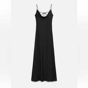Zara Black Spaghetti Strap Dress